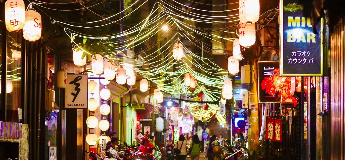 Saigon Japan Town is famous for its lantern-lit alleys, authentic Japanese eateries, and charming storefronts